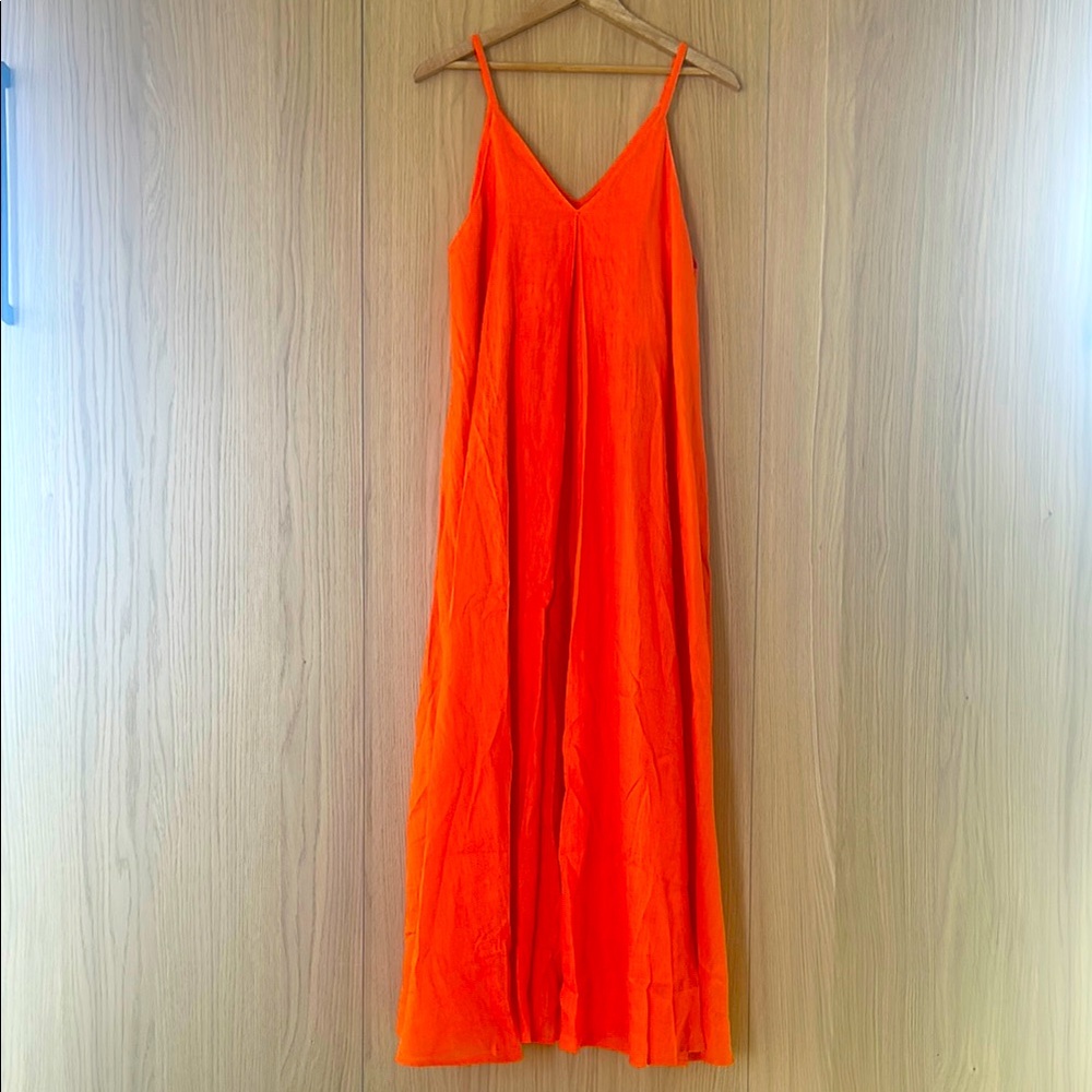 COS NWOT Vibrant Orange Maxi Dress